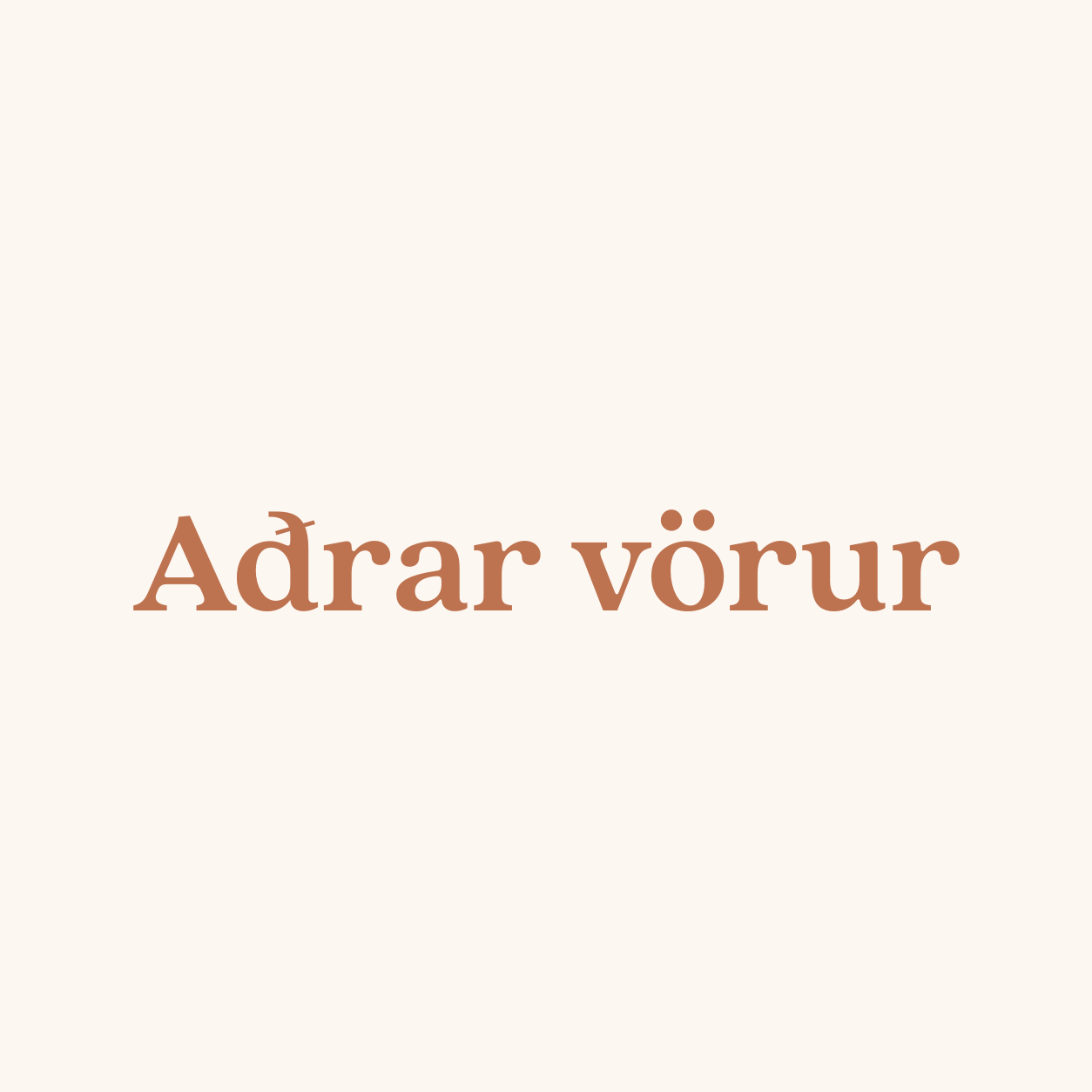 Aðrar vörur