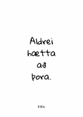 PDF - Aldrei hætta að þora